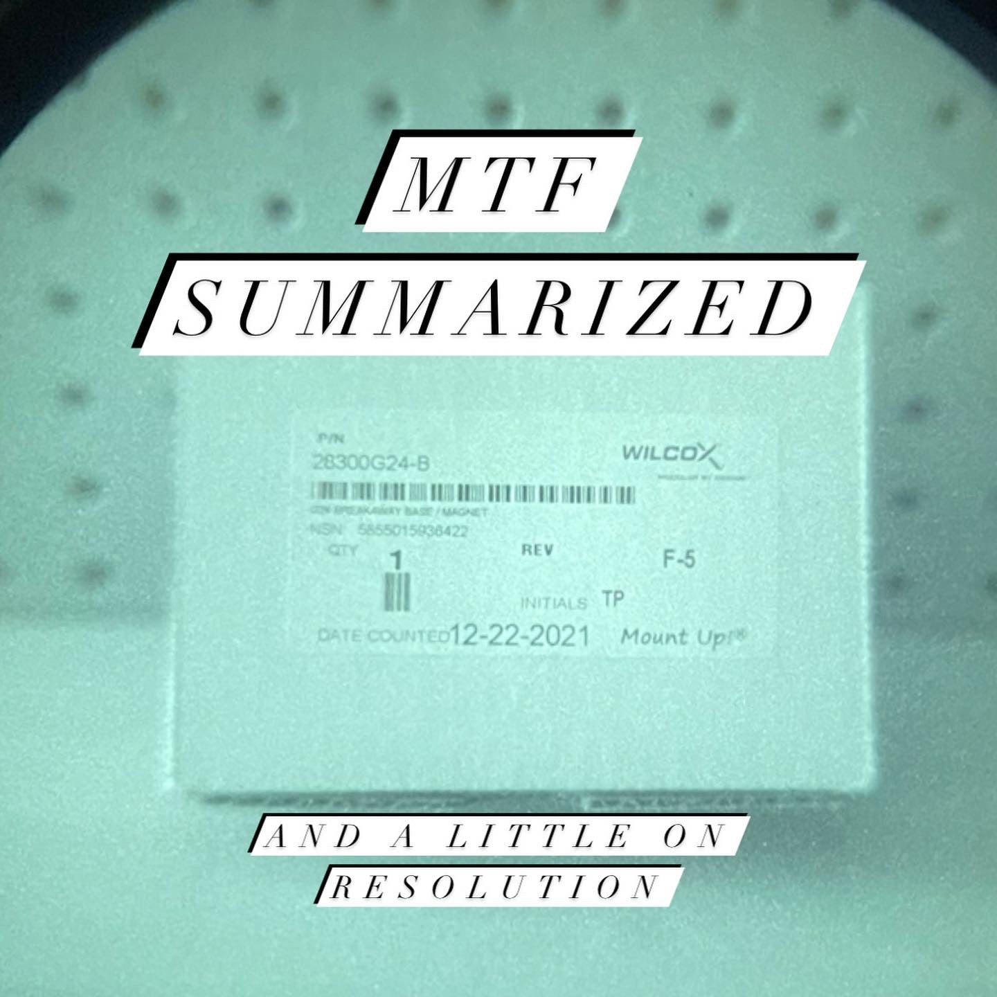 Modulation Transfer Function Explained (MTF)