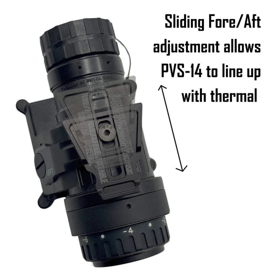 Noisefighters QD Dovetail Arms with Fore/Aft Adjustability for PVS-14 monoculars