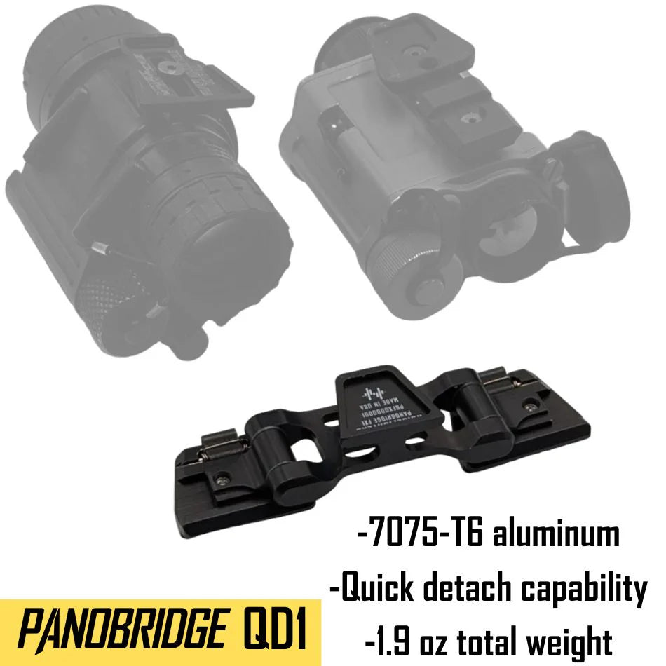 Panobridge QD1 Metal Night Vision and Thermal Bridge with Dual QD Dovetail Arms