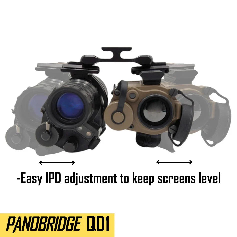 Panobridge QD1 Metal Night Vision and Thermal Bridge with Dual QD Dovetail Arms